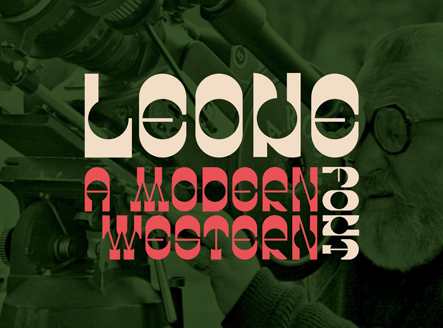 免费字体下载！一款几和构建新颖时尚的衬线英文字体—Leone