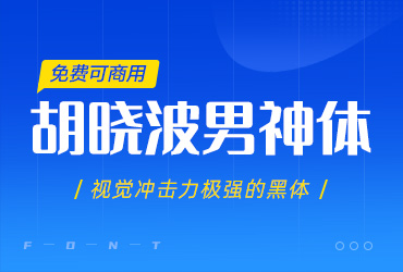 简洁大方稳重高挑的黑体-胡晓波男神体